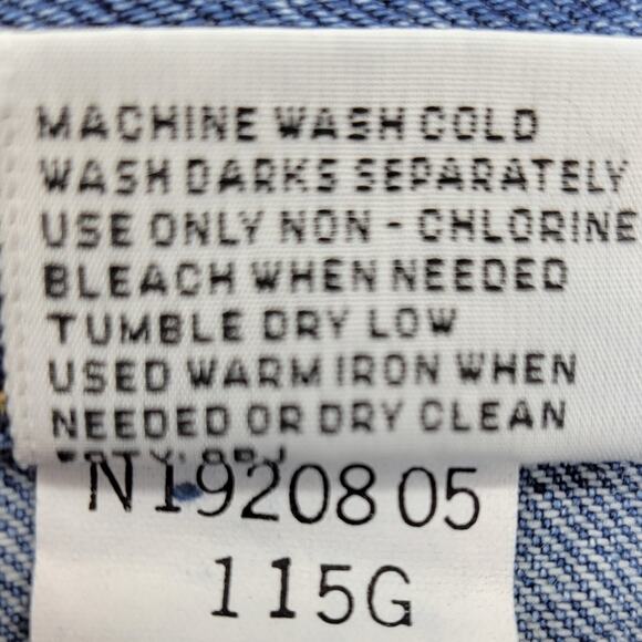 Bugle Boy Jeans Women's 12 Blue Denim Vintage 90s Rigid 100% Cotton High Rise - Picture 13 of 13